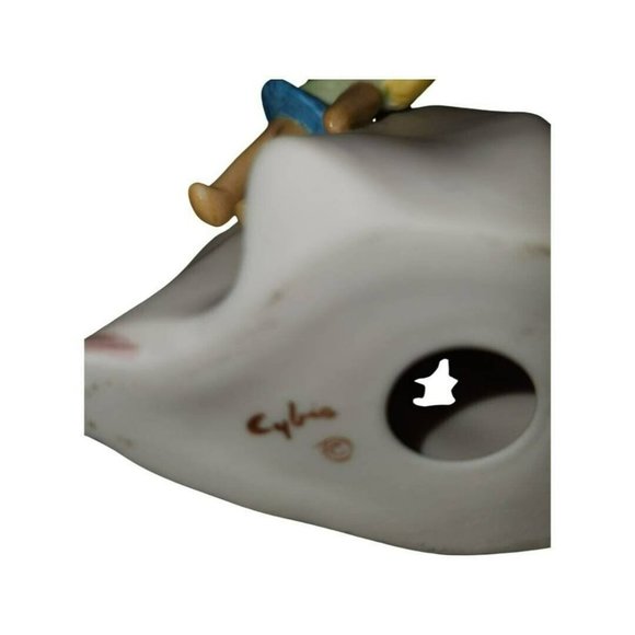 Cybis Bisque Wendy with Doll  Peter Pan Figurine - Picture 5 of 5